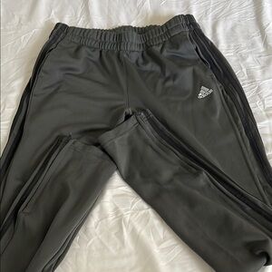 Adidas Gray Track Pants with Performance Fabric